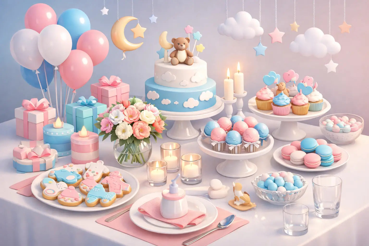 Baby Shower Table Decorations That Wow