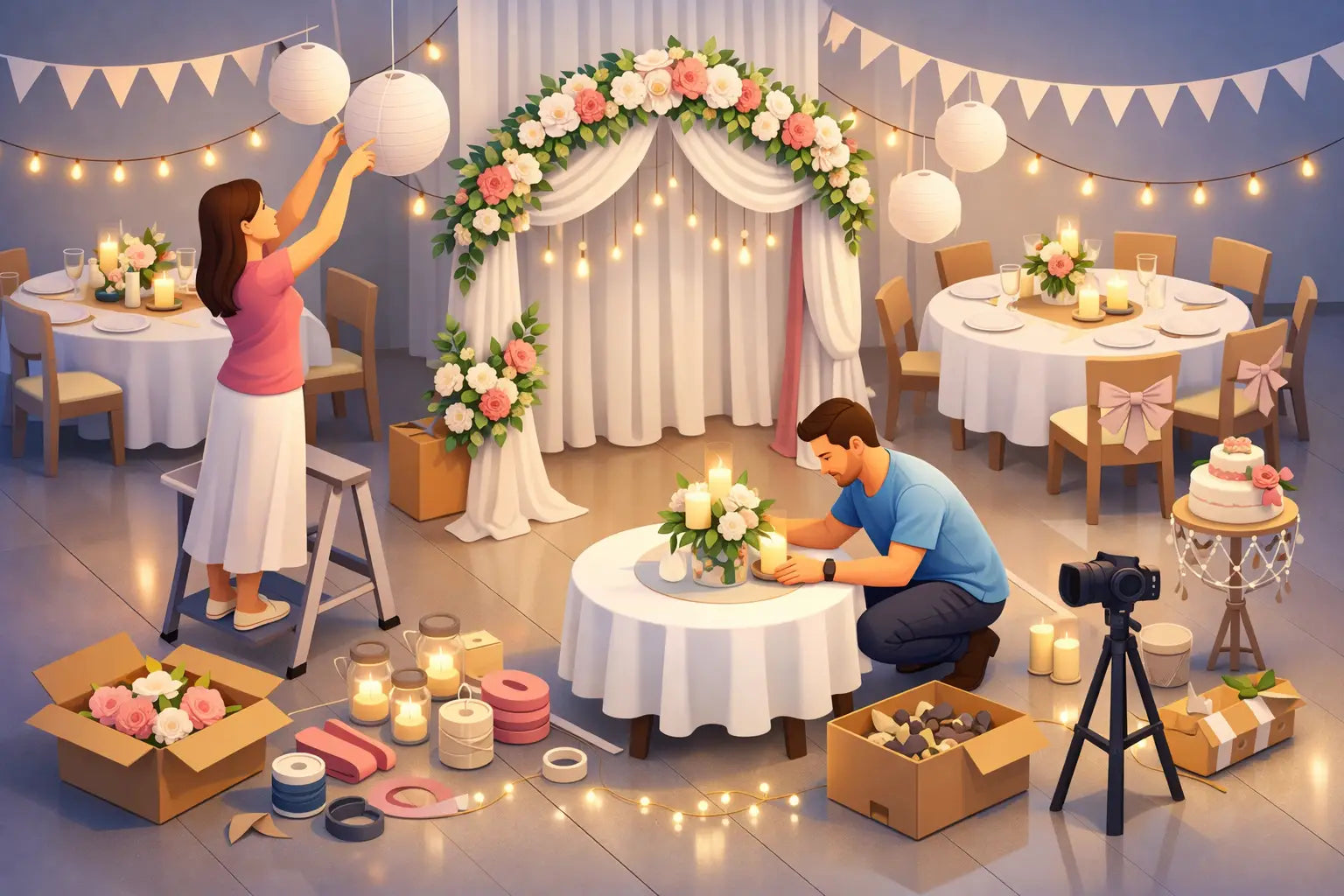 How to Decorate a Wedding Venue on a Budget