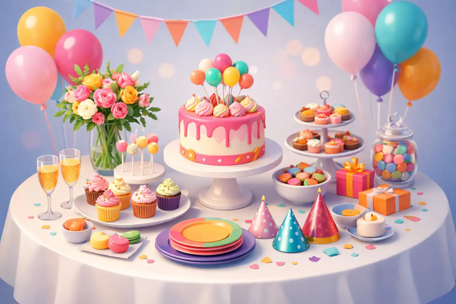 How to Decorate a Cake Table for Any Party