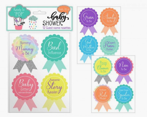Baby Shower Guest Name Rosettes - Daisy's Party Store